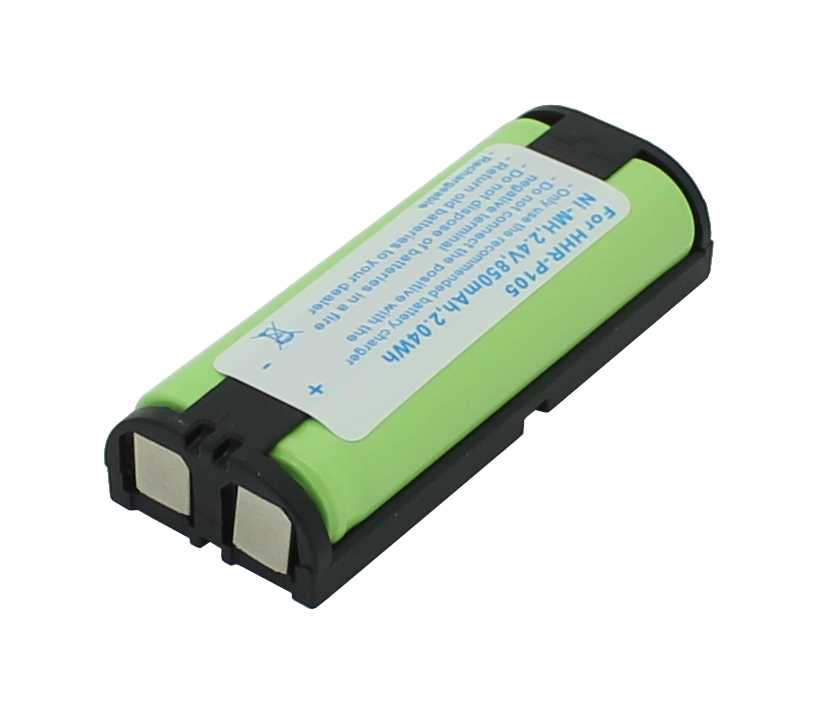 Bild von Telefonakku NiMH 2,4V 850mAh ersetzt Panasonic HHR-P105