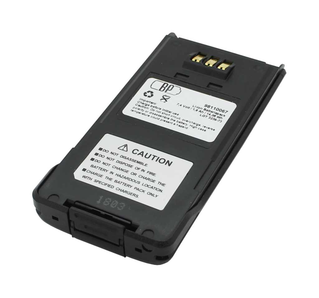 Bild von Funkakku LiIon 7,4V 1900mAh ersetzt Kenwood KNB-33L