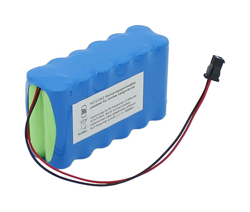 Bild von Reinigungsgeräteakku NiMH 14,4V 1100mAh passend für Annew Saugroboter