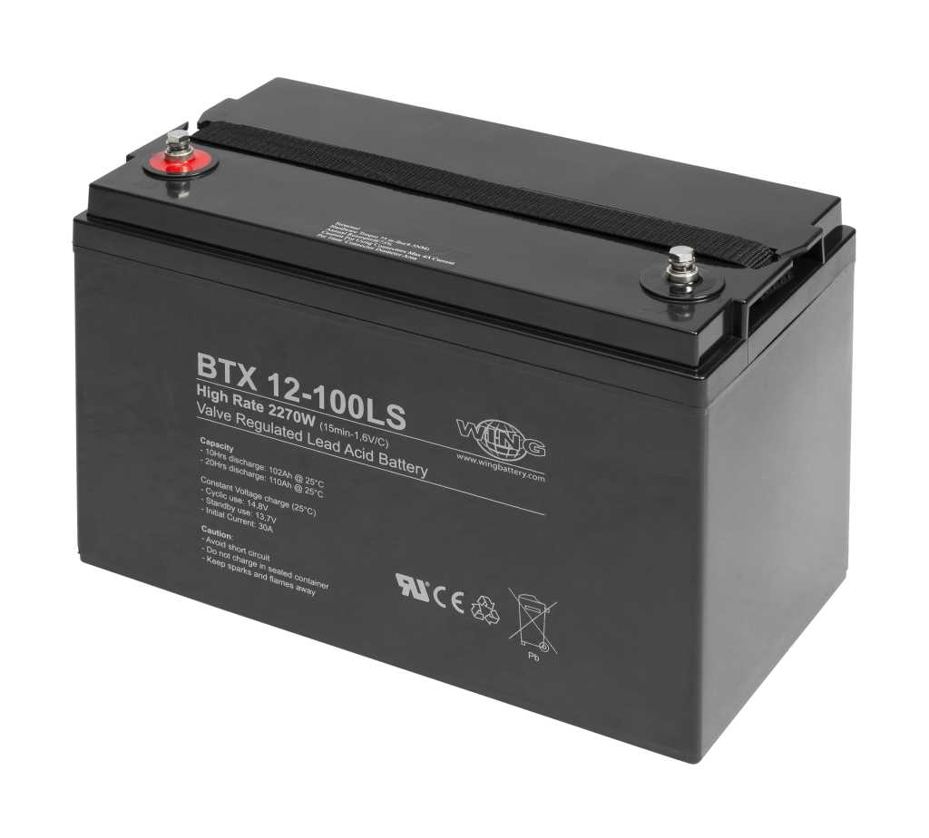 Bild von Wing BTX12-100LS 12V 105Ah high rate hochstromfähig