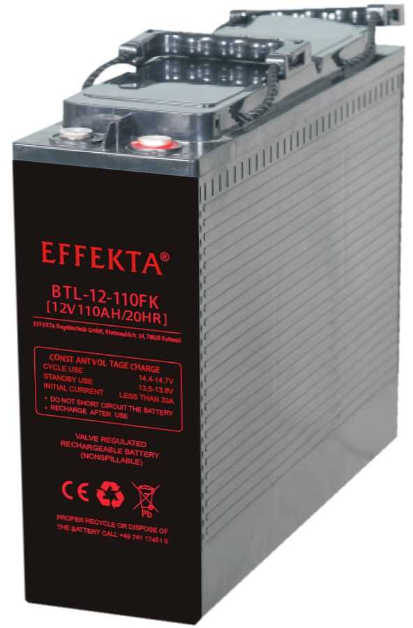 Bild von Effekta BTL12-110FK 12V 110Ah Longlife Frontterminal