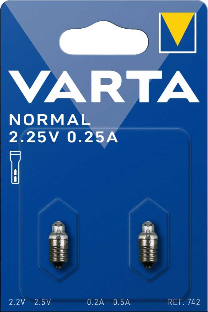 Bild von Varta 742 Argon E10 2,25V 0,25A 2er Blister